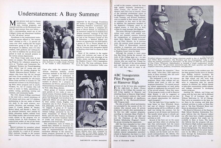 Understatement: A Busy Summer