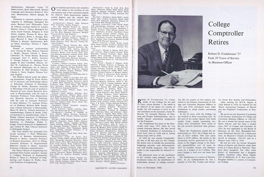 College Comptroller Retires