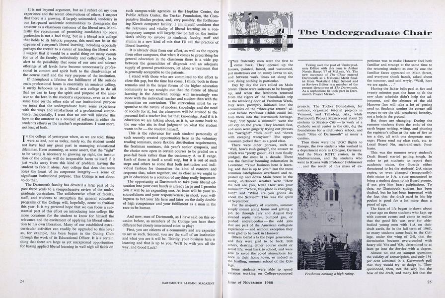 The Undergraduate Chair
