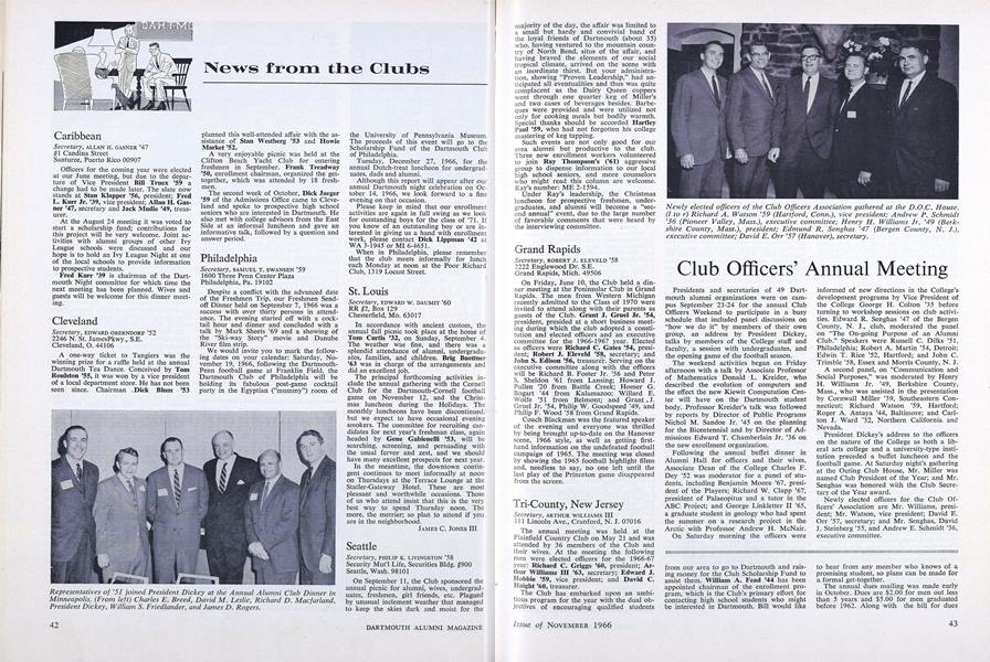 Club Officers' Annual Meeting