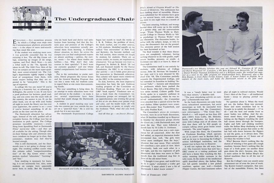 The Undergraduate Chair