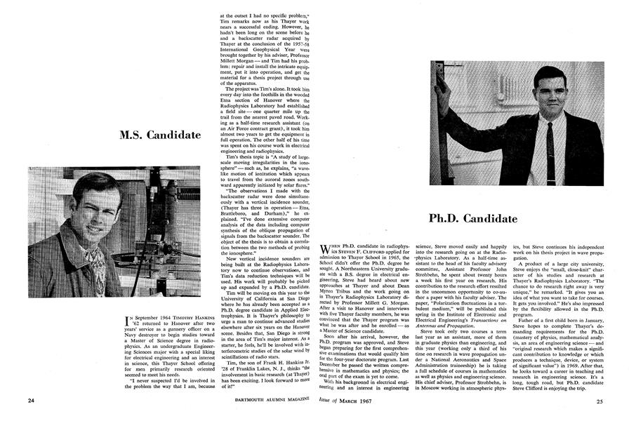 M.S. Candidate