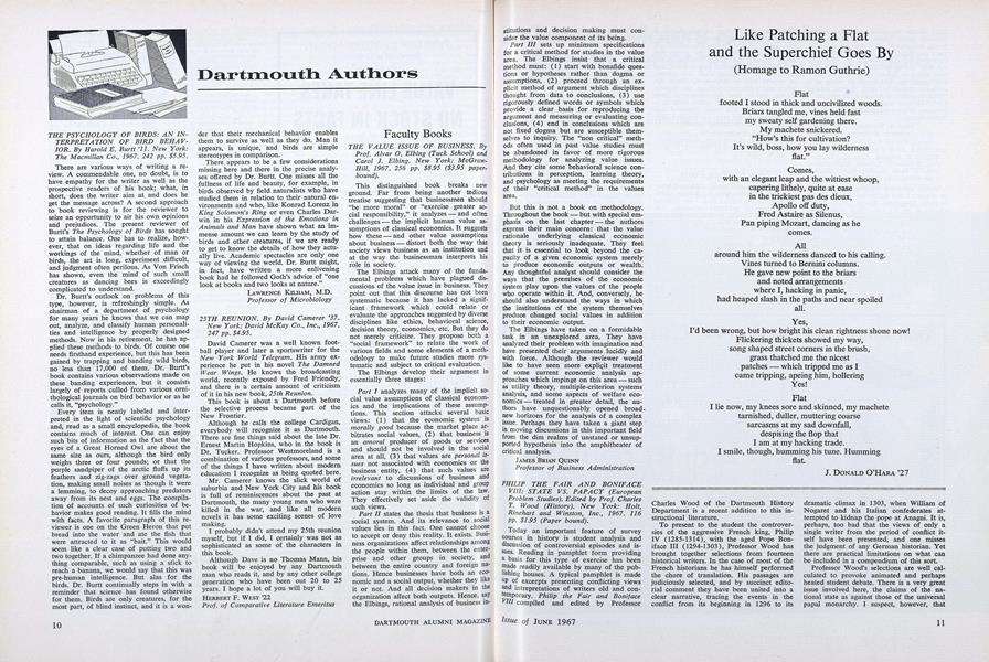 THE VALUE ISSUE OF BUSINESS.