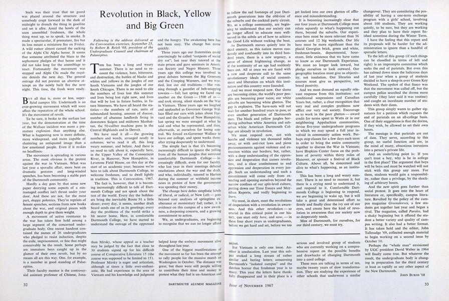 Revolution in Black, Yellow and Big Green