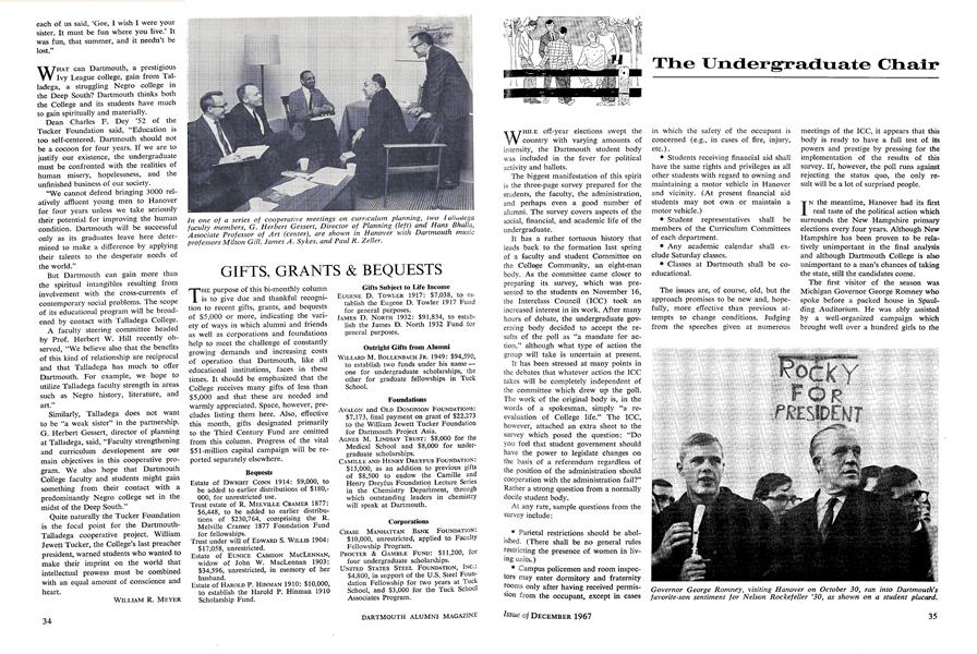 The Undergraduate Chair