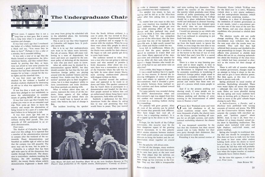The Undergraduate Chair