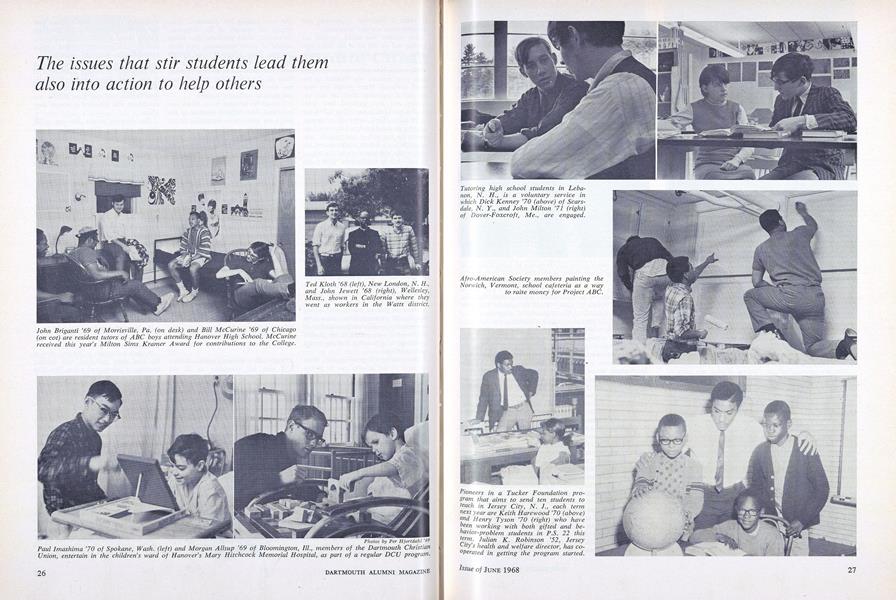 The issues that stir student lead them also into action to help others