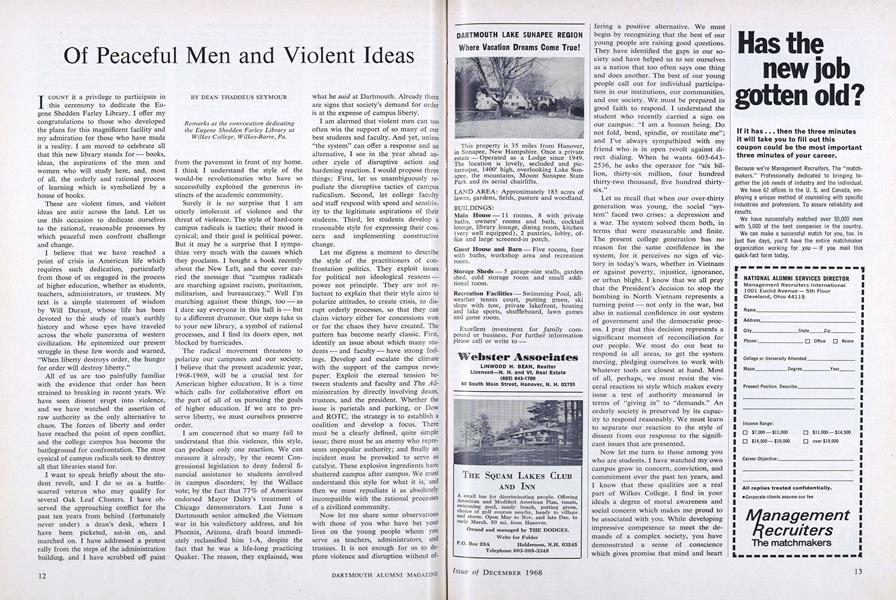 Of Peaceful Men and Violent Ideas