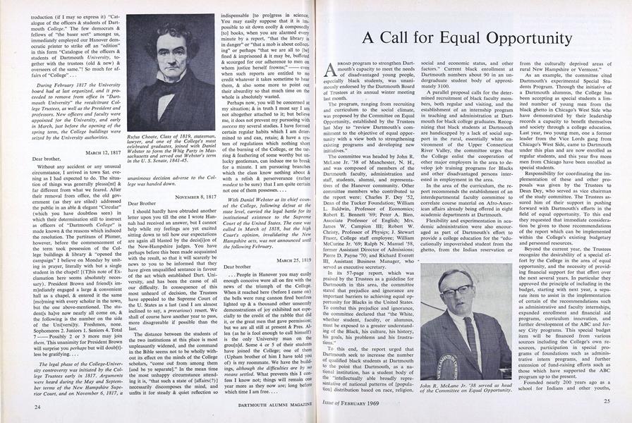 A Call for Equal Opportunity