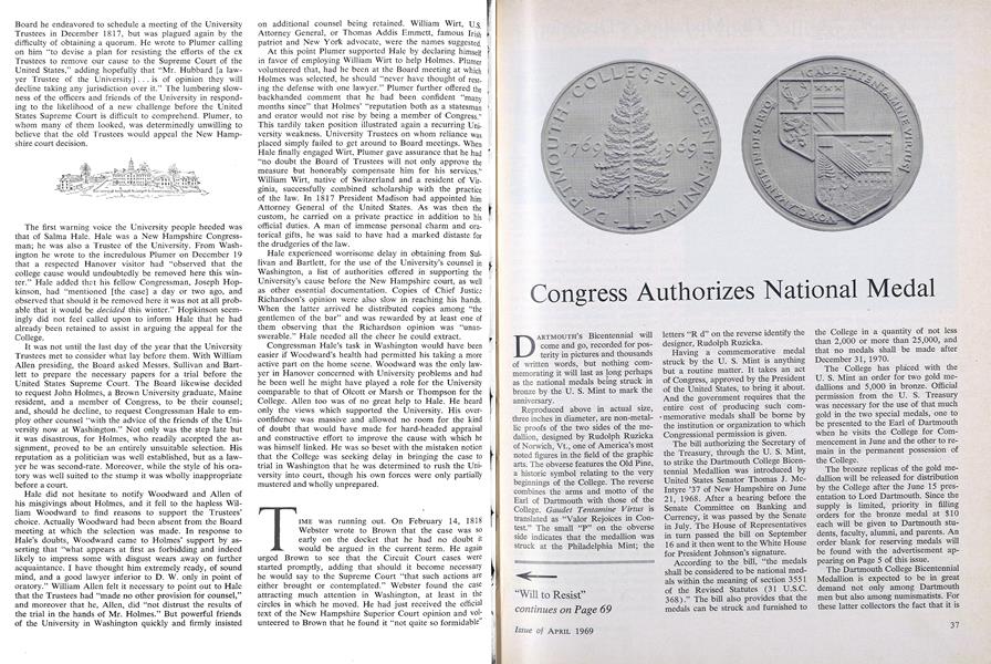 Congress Authorizes National Medal