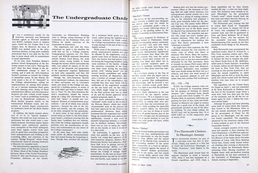 The Undergraduate Chair