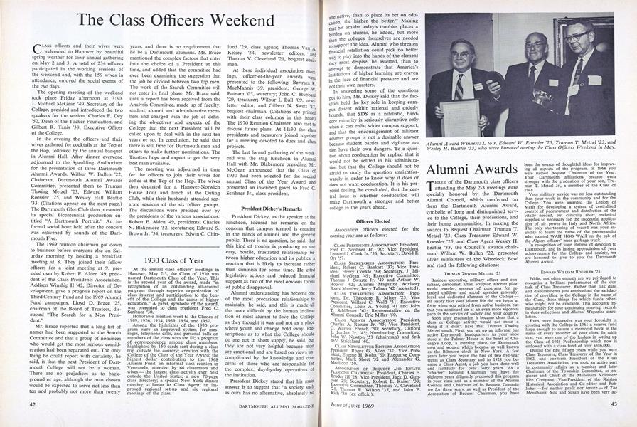 The Class Officers Weekend