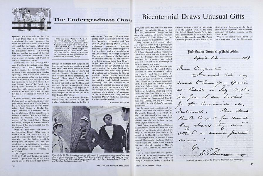 Bicentennial Draws Unusual Gifts