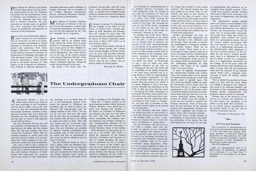 The Undergraduate Chair