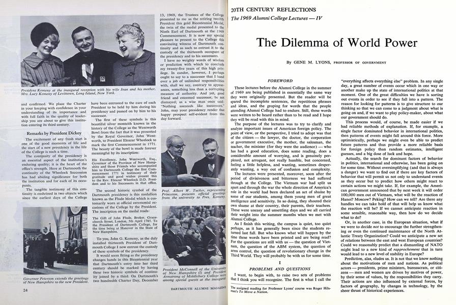 The Dilemma of World Power