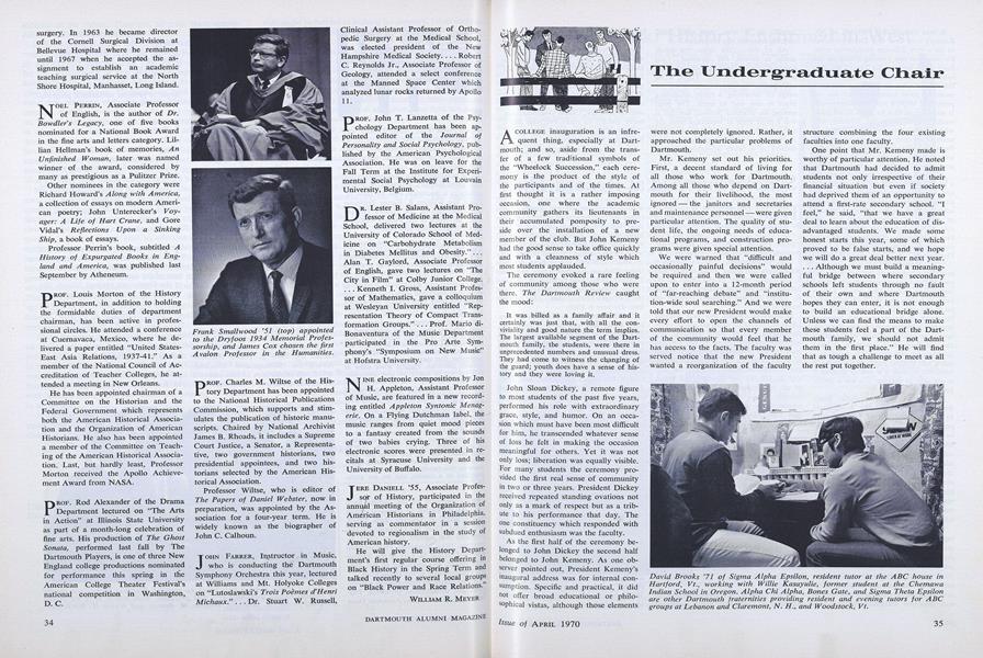 The Undergraduate Chair