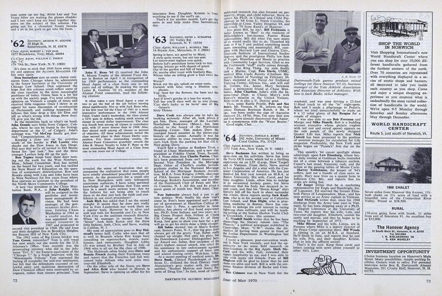 John F. Reno '61 (1) received the