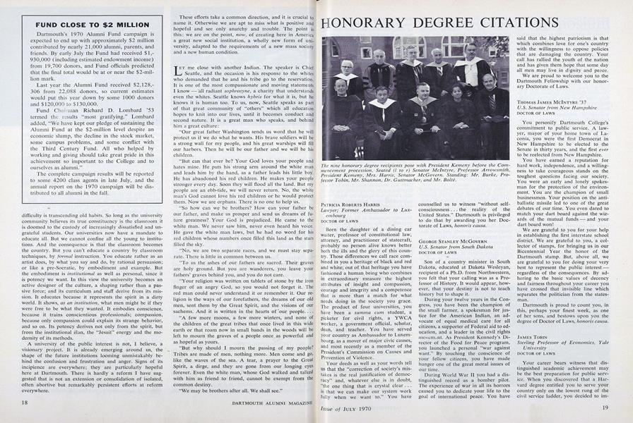 HONORARY DEGREE CITATIONS
