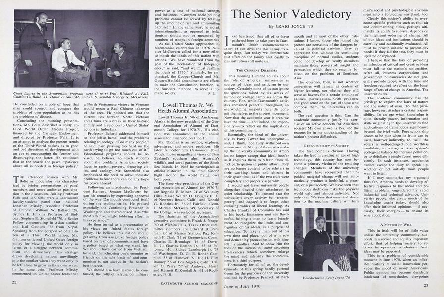 The Senior Valedictory