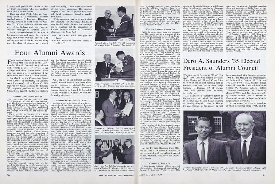 Four Alumni Awards