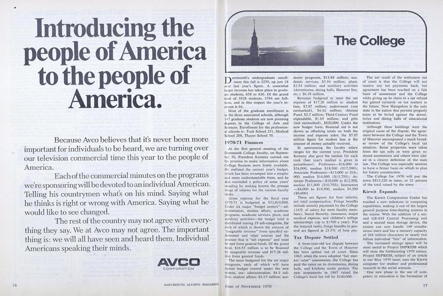 1970-71 Finances