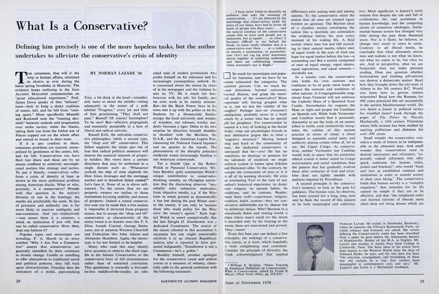What Is a Conservative?
