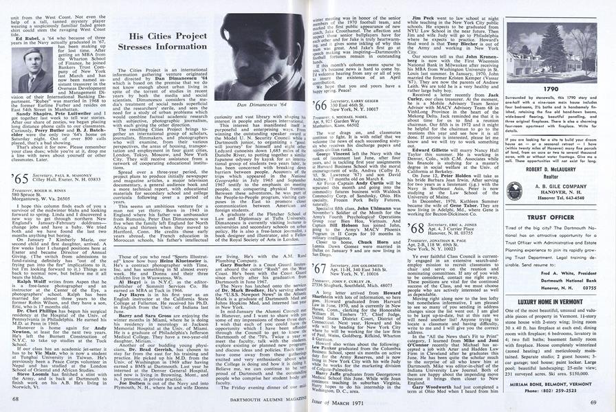 His Cities Project Stresses Information