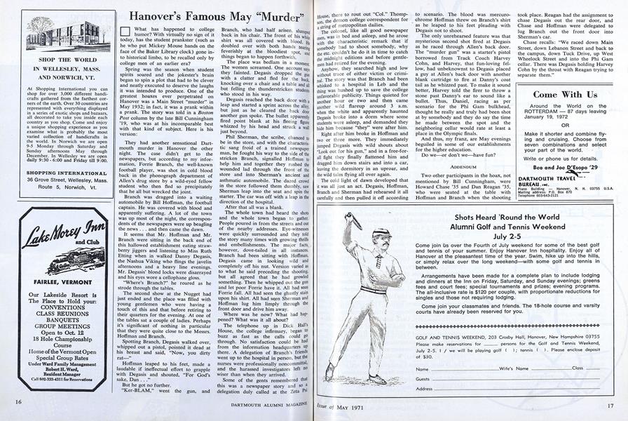 Hanover's Famous May "Murder"