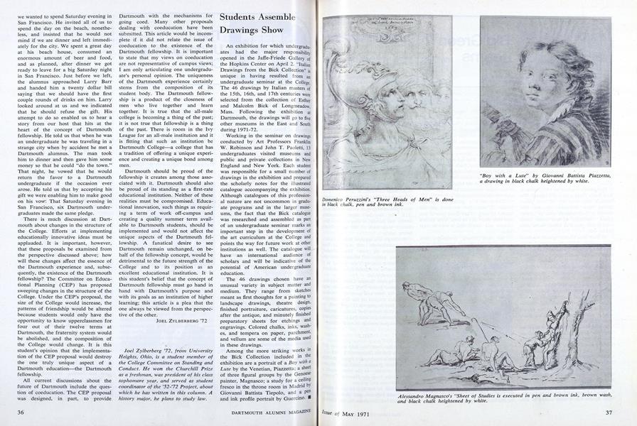 Students Assemble Drawings Show