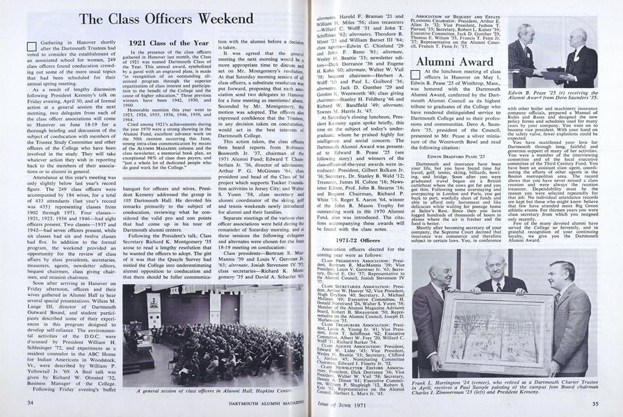 The Class Officers Weekend