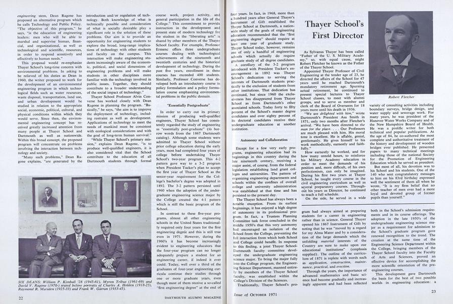Thayer School's First Director