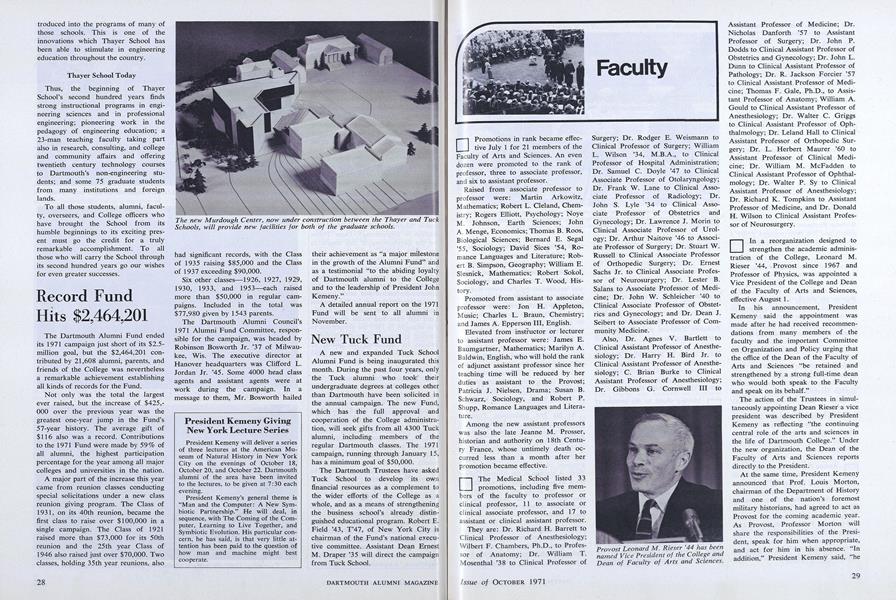 President Kemeny Giving New York Lecture Series