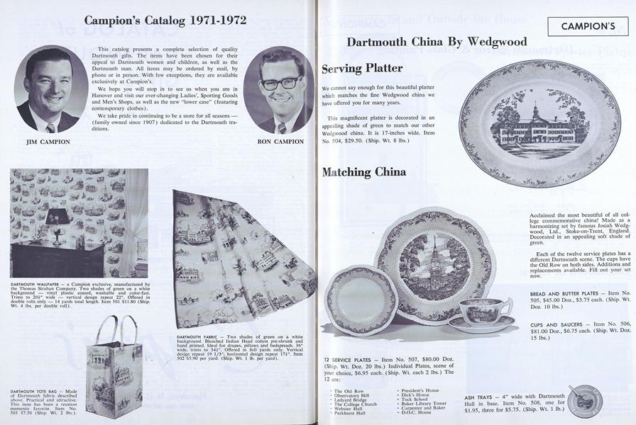 Campion's Catalog 1971-1972