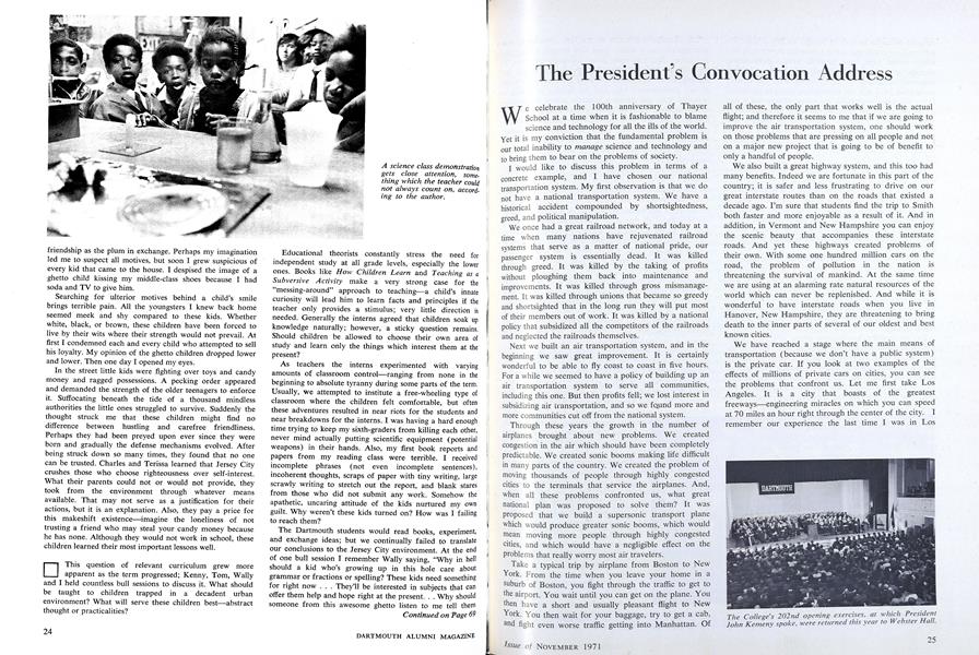 The President's Convocation Address