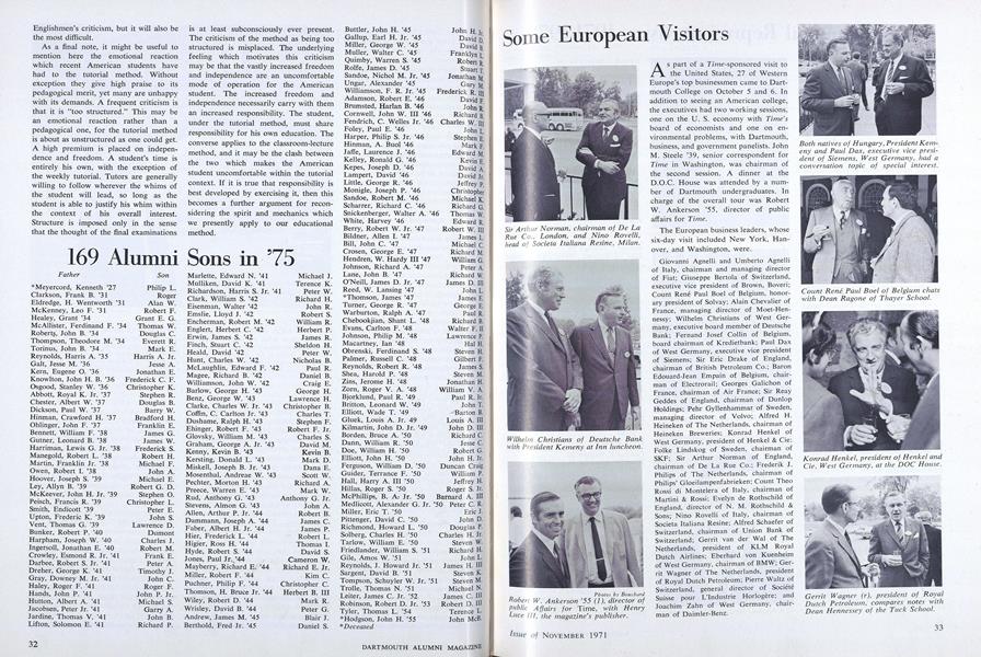 Some European Visitors