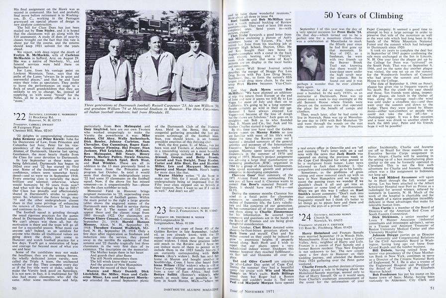50 Years of Climbing