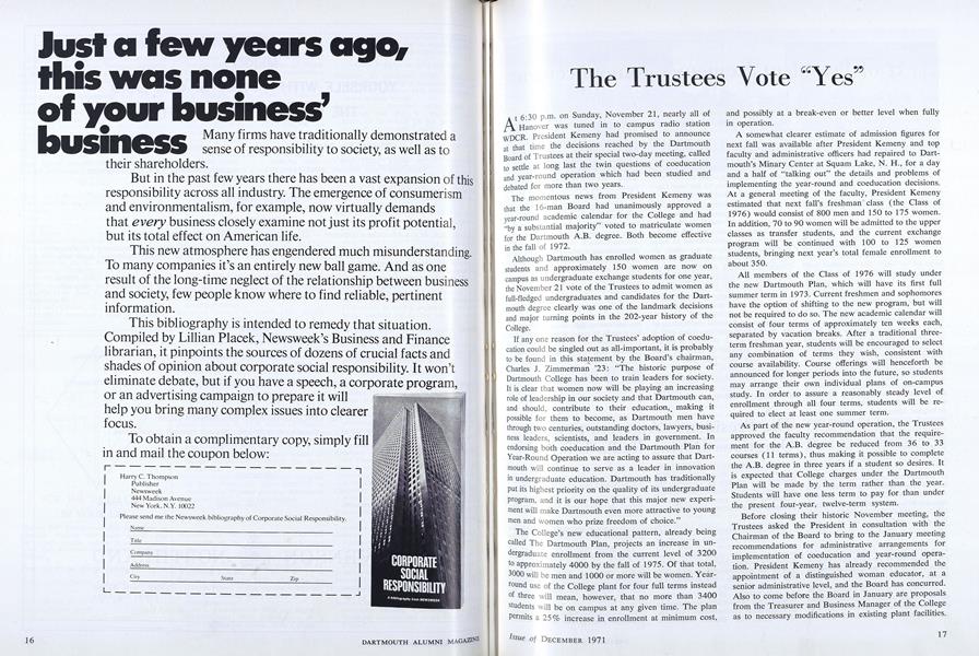 The Trustees Vote "Yes"