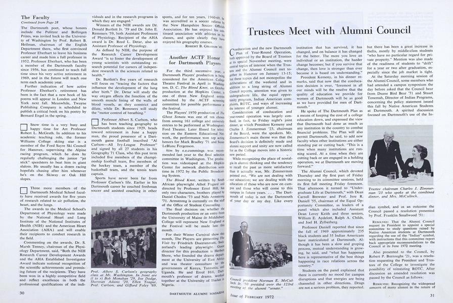 Trustees Meet with Alumni Council