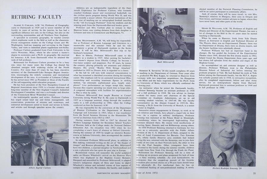 RETIRING FACULTY