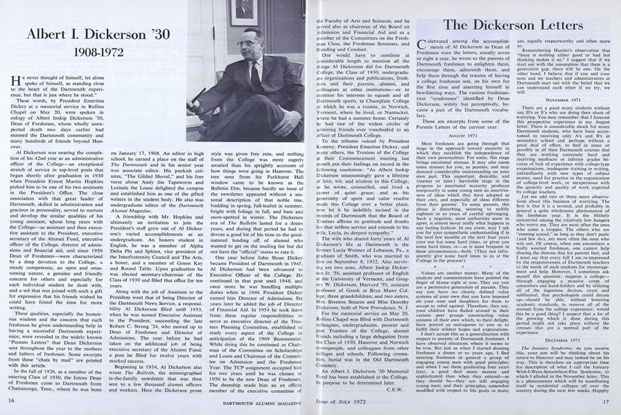 Albert I. Dickerson '30 1908-1972
