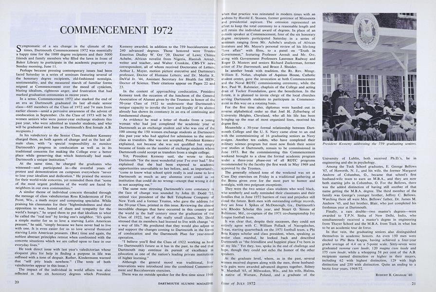 COMMENCEMENT 1972