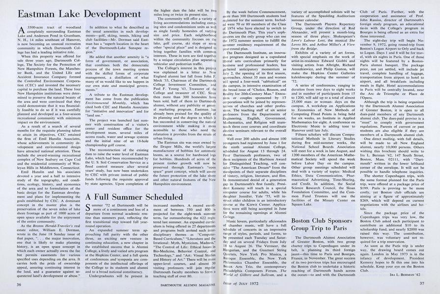 Eastman Lake Development