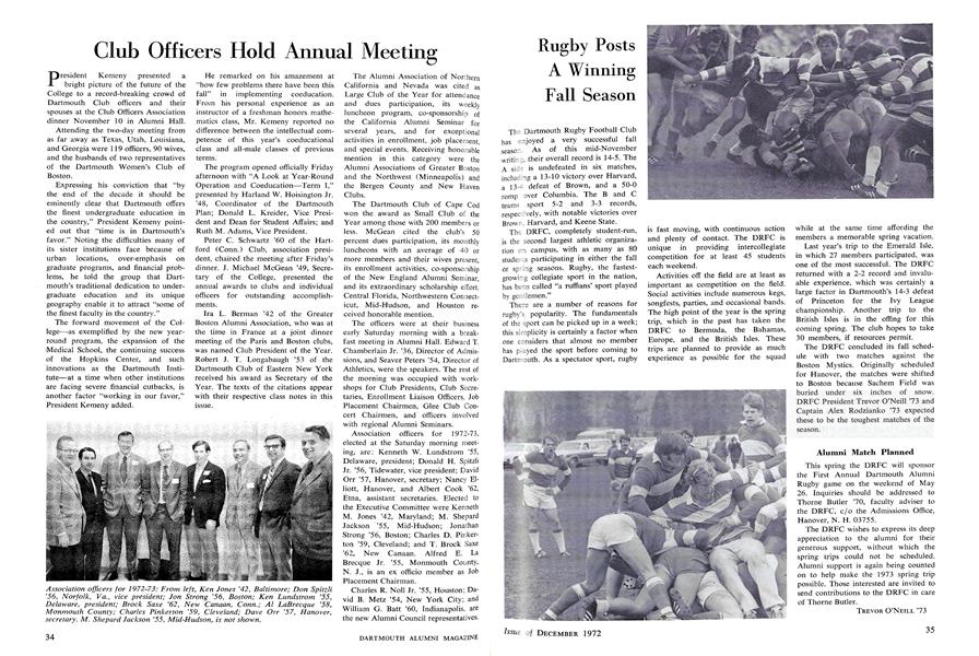 Club Officers Hold Annual Meeting
