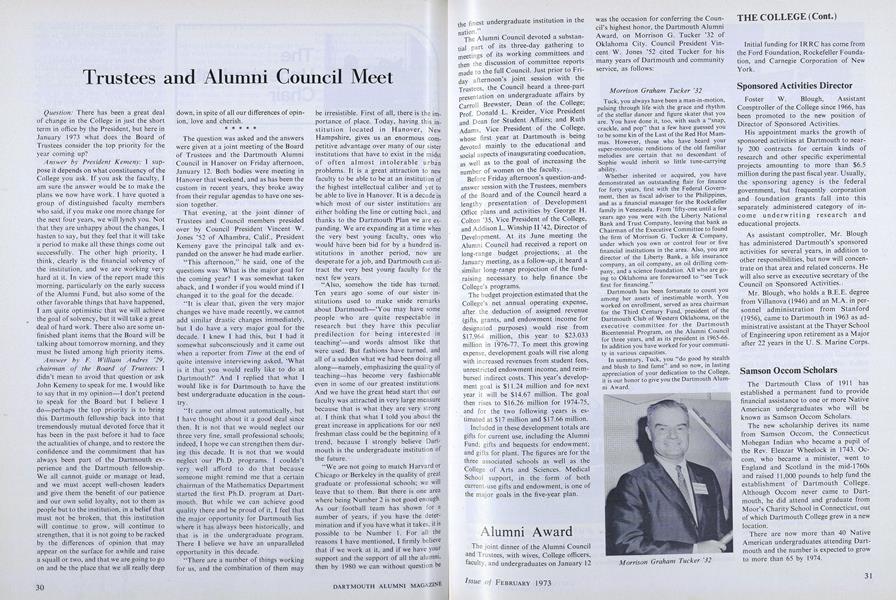 Trustees and Alumni Council Meet
