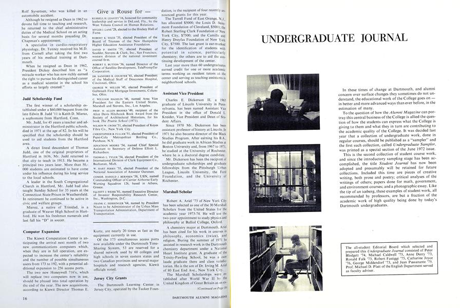 UNDERGRADUATE JOURNAL