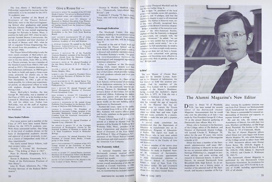 The Alumni Magazine's New Editor