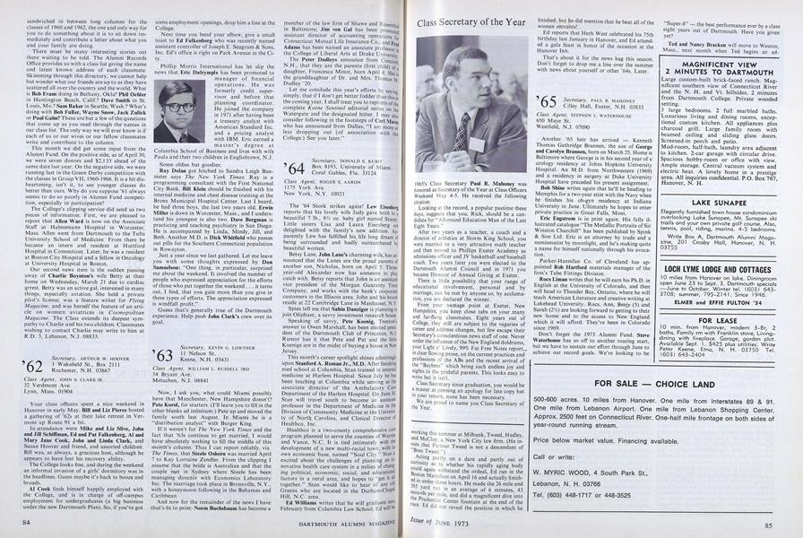 Class Secretary of the Year