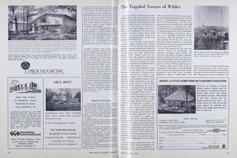The Toppled Towers of Wilder