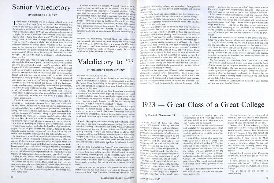 Senior Valedictory