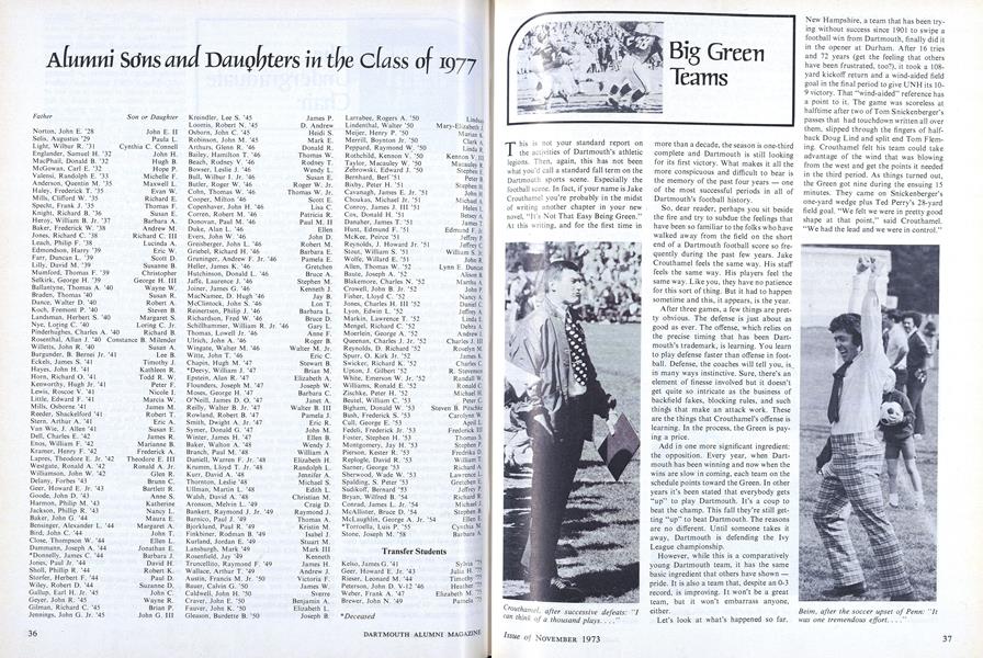 Alumni S♂ns and Dau♀hters in the class of 1977